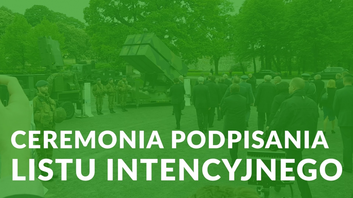 Ceremonia podpisania listu intencyjnego z Konsberg Defence